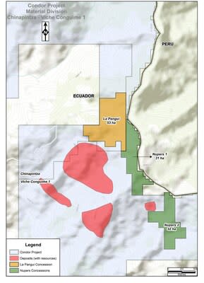 Figure 1: Planned concession areas to be transferred in the Condor North area (CNW Group/Luminex Resources Corp.)