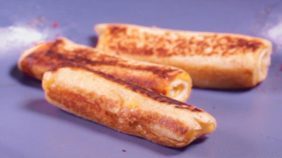 If you've got kids in the house, this grilled cheese roll-up makes the perfect, kid-friendly bite.Recipe: Grilled Cheese Roll-ups