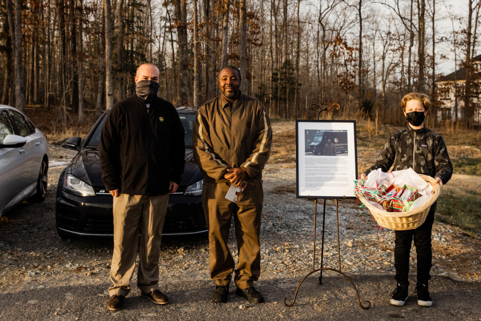 Gaskin's supervisor was there for the occasion as well. (Photo: Lexi Hanrahan Photography)