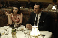 Megan Draper (Jessica Pare) and Don Draper (Jon Hamm) in the "Mad Men" episode, "To Have and to Hold."