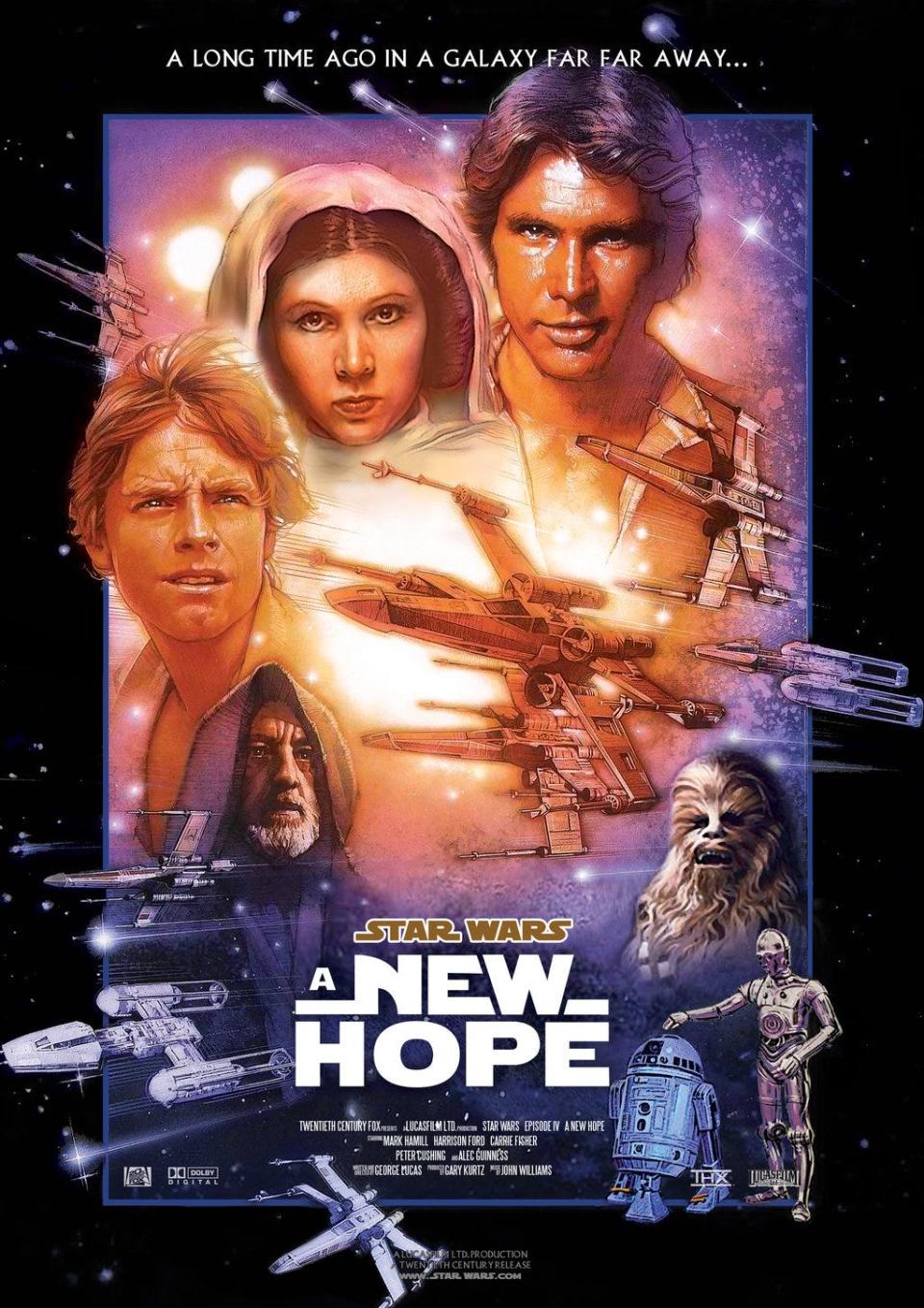 A 1977 promotional poster for u0022Star Wars: Episode IV — A New Hope.u0022