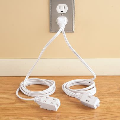 A double-ended extension cord