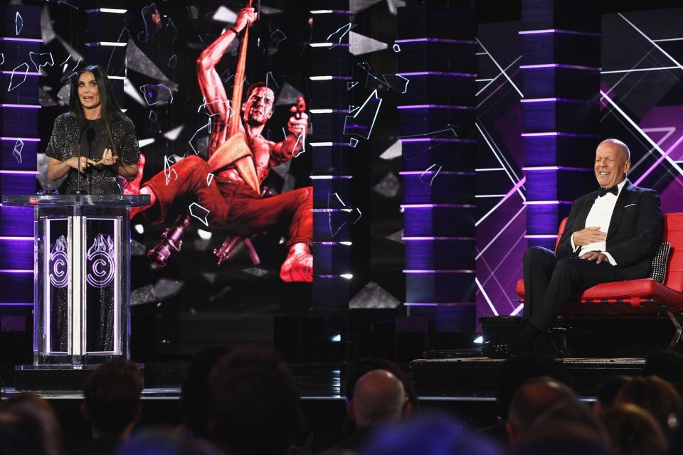 Demi Moore and Bruce Willis attend the Comedy Central Roast Of Bruce Willis on July 14, 2018 in Los Angeles, California