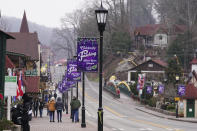 Downtown Helen, Ga., is shown Friday, Jan. 21, 2022. Helen is located in White County, lin the foothills of the Blue Ridge Mountains in northeast Georgia, where officials were stunned when the 2020 census said the county had 28,003 residents. A Census Bureau estimate from 2019 had put the county's population at 30,798 people. (AP Photo/John Bazemore)