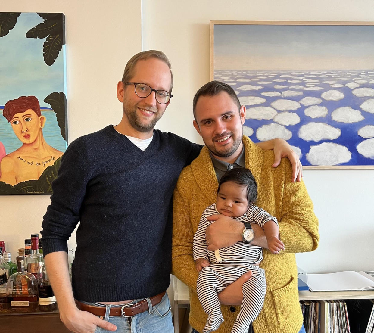 Brian Pierce, Jason Resendez and their son (Courtesy Jason Resendez)