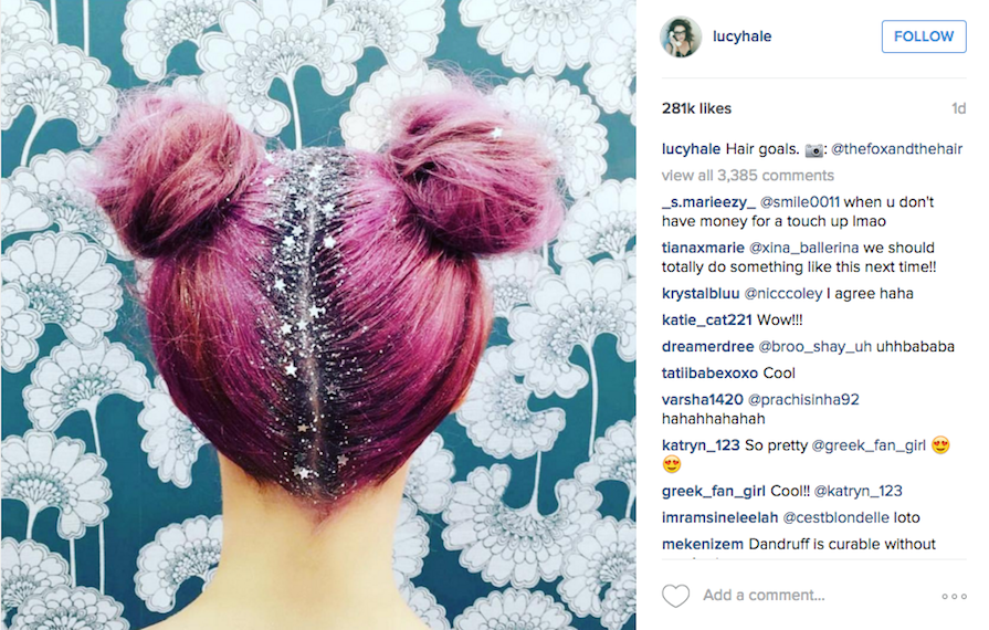 New 'Glitter Roots' Hair Trend Isn't for Wallflowers