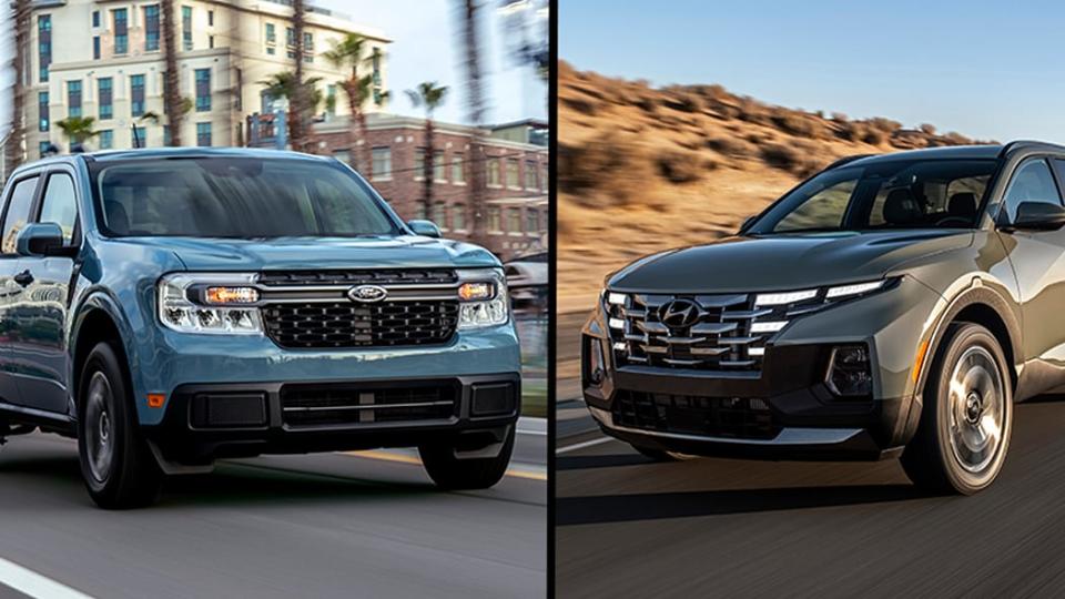 2022 Ford Maverick and Hyundai Santa Cruz