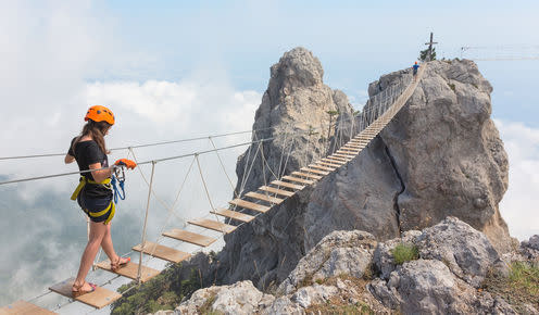   <span class="attribution"><a class="link " href="https://www.shutterstock.com/image-photo/young-woman-crossing-chasm-on-rope-313716887?src=6wlmWKf7czm2b1H-WJLF7Q-1-49" rel="nofollow noopener" target="_blank" data-ylk="slk:Dmitry Burlakov/Shutterstock;elm:context_link;itc:0;sec:content-canvas">Dmitry Burlakov/Shutterstock</a></span>