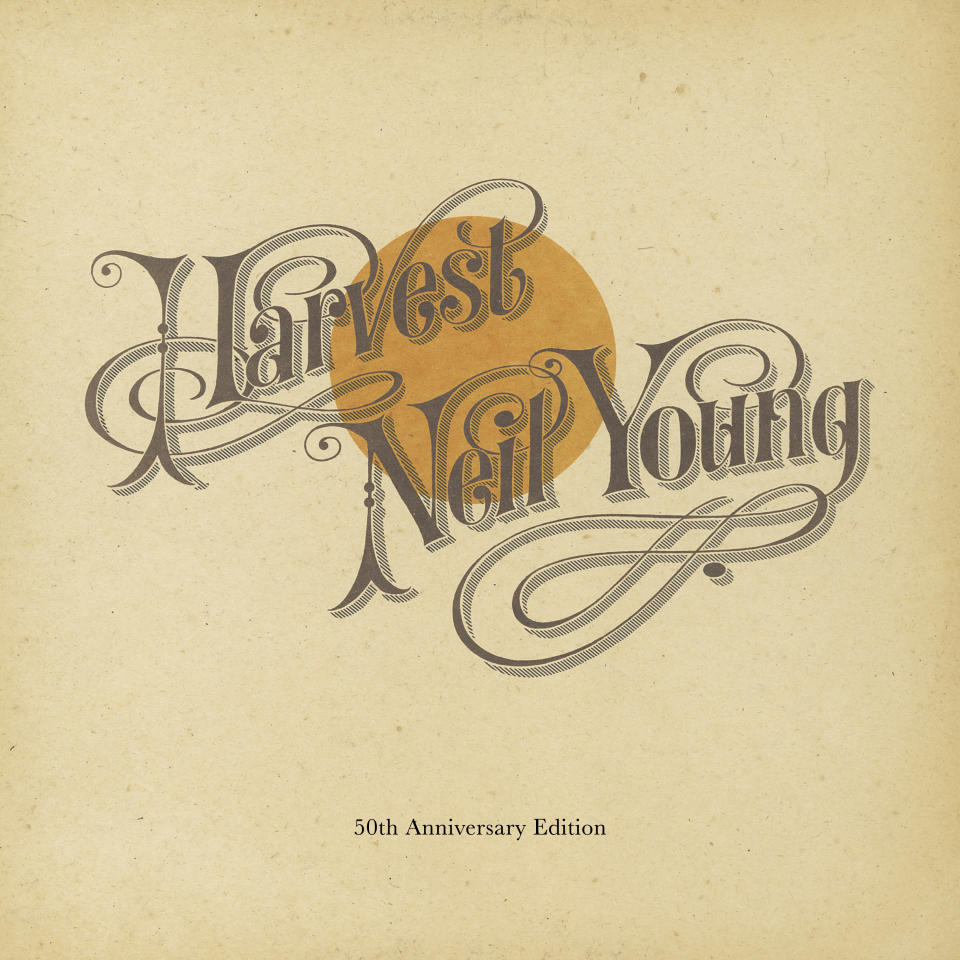 This image released by Reprise Records shows the 50th anniversary edition of "Harvest" by Neil Young. (Reprise Records via AP)