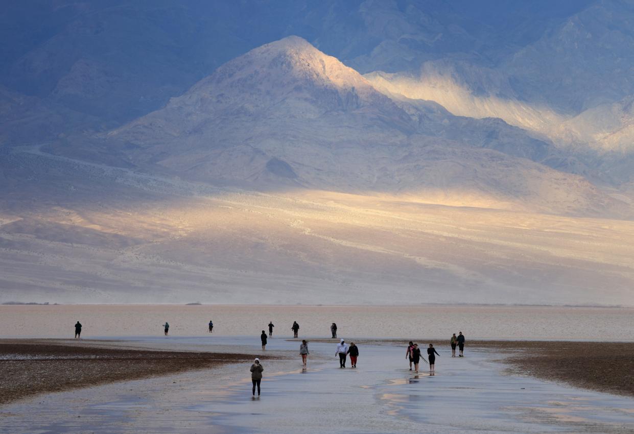 Badwater Basin in Death Valley in February 2024.