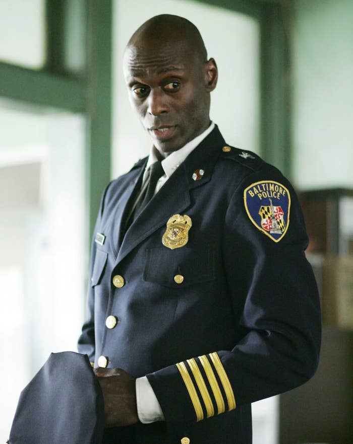 Lance Reddick as Lt. Cedric Daniels in The Wire. 