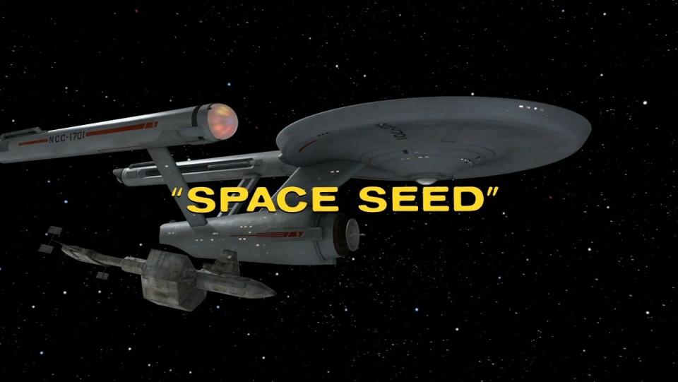 The opening title card for 1967's episode of Star Trek "Space Seed."