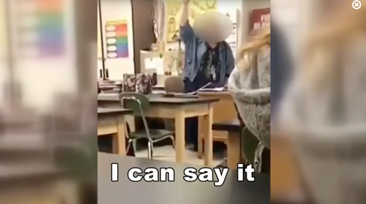 A teacher at Bradford High School in Kenosha, Wis., was placed on administrative leave after a video in which she used the N-word in front of her students went public. (Photo: CBS 58)