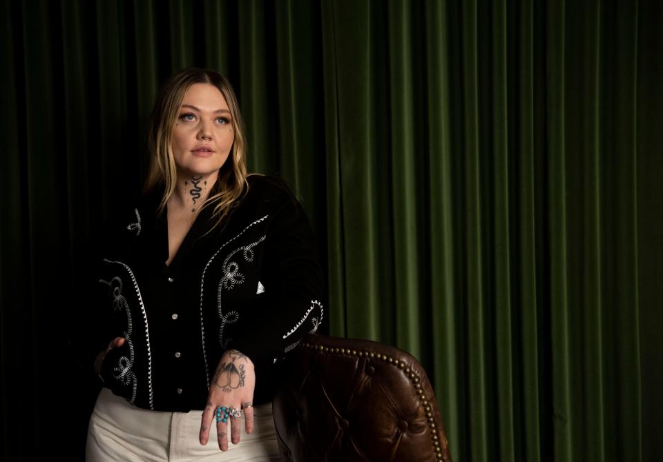 Elle King sports a H Bar C Bolero jacket in January at the Ryman Auditorium in Nashville.