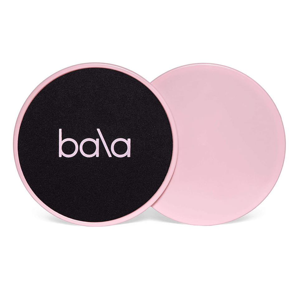 <p>Odds are, someone you love is looking for ways to optimize their workouts these days. A pair of sliding exercise discs will bring more intensity, core engagement, and balancing work to any fitness routine. <a href="https://www.amazon.com/Bala-Exercise-Intensify-Training-Aerobics/dp/B08M4BH2RD?&linkCode=ll1&tag=rscheapchristmasgiftsmseaver1021-20&linkId=6c579052a966664dfb6e278a28922370&language=en_US&ref_=as_li_ss_tl" rel="nofollow noopener" target="_blank" data-ylk="slk:$17, amazon.com;elm:context_link;itc:0;sec:content-canvas" class="link ">$17, amazon.com</a></p>