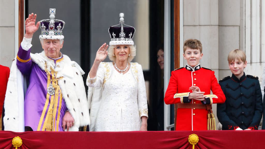 their majesties king charles iii and queen camilla coronation day