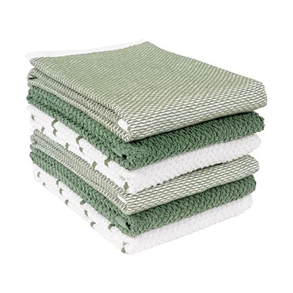 14) Mixed Utility Kitchen Towel Set (Set of 6)