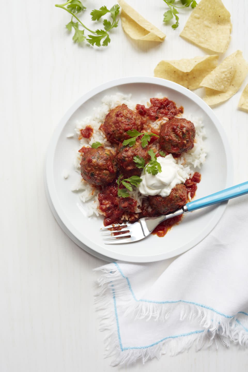 <p>These meatballs are a fiesta for your mouth thanks to cilantro, cumin and chipotle chiles. </p><p><em><a href="http://www.womansday.com/food-recipes/food-drinks/recipes/a12436/mexican-meatballs-recipe-wdy0314/" rel="nofollow noopener" target="_blank" data-ylk="slk:Get the recipe for Mexican Meatballs »;elm:context_link;itc:0;sec:content-canvas" class="link "><span class="redactor-invisible-space">Get the recipe for Mexican Meatballs »</span> </a></em></p>