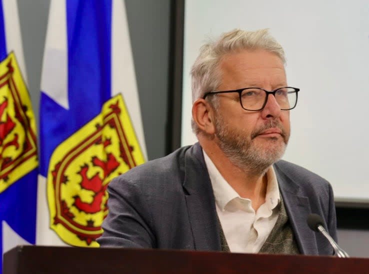 Municipal Affairs Minister John Lohr said his government could not ignore the lack of broad-based support for a municipal merger in Antigonish County. (Jeorge Sadi/CBC - image credit)