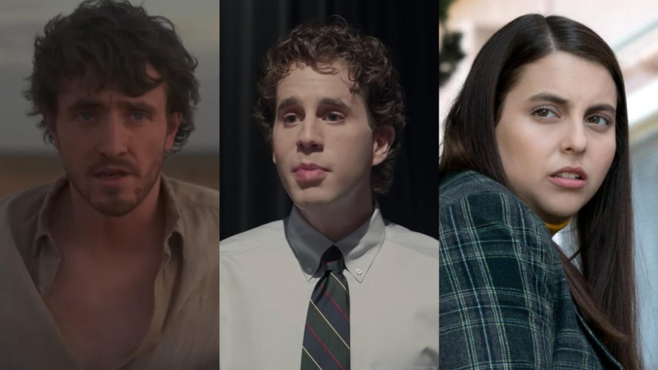 Paul Mescal in Foe, Ben Platt in Dear Evan Hansen, Beanie Feldstein in Booksmart