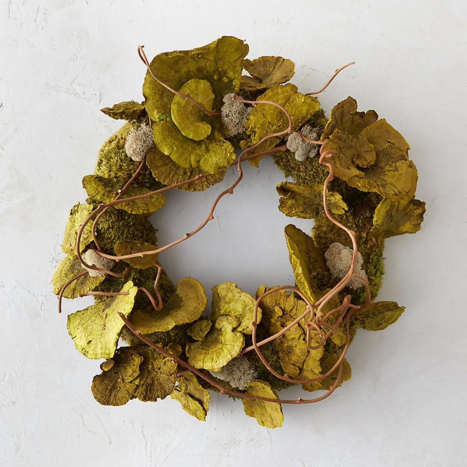 Shelf Mushroom and Moss Wreath