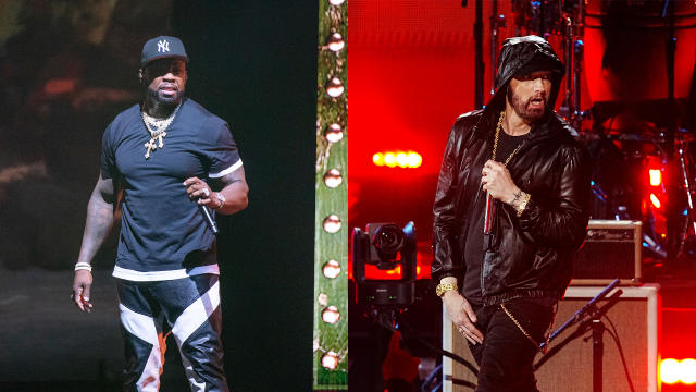 Eminem makes surprise appearance with 50 Cent at Pine Knob