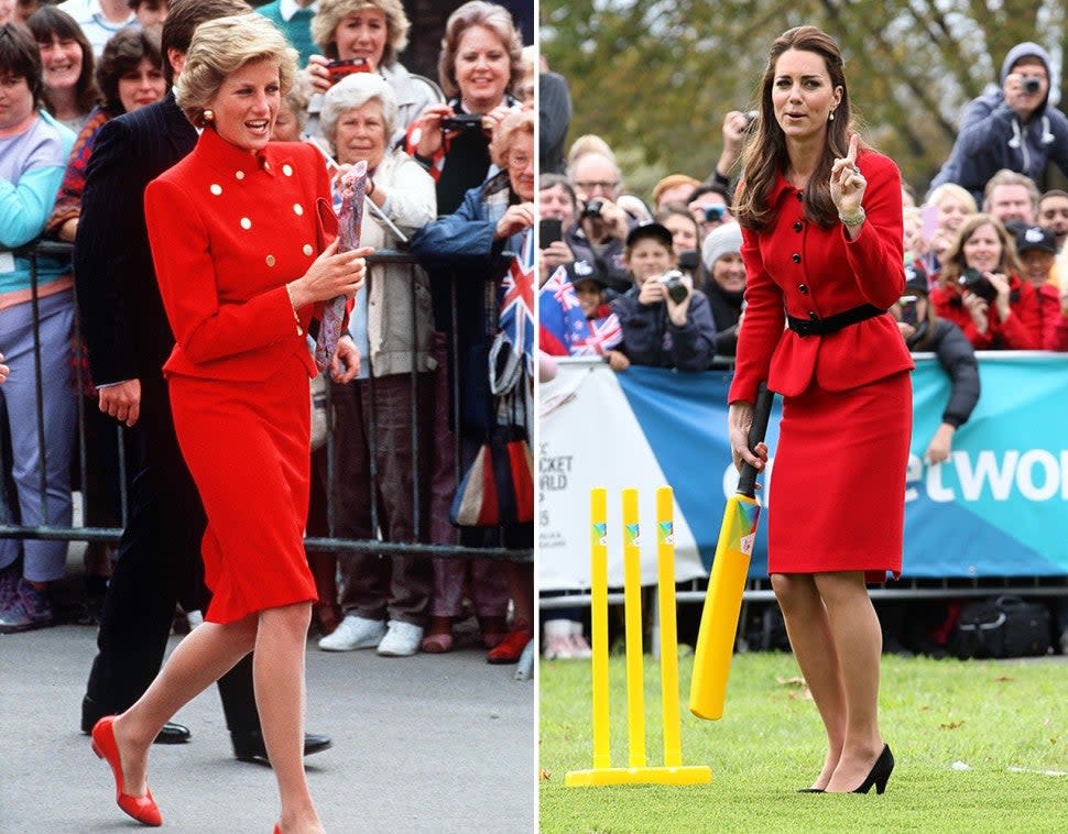 Princess Diana and Kate Middleton's fashion