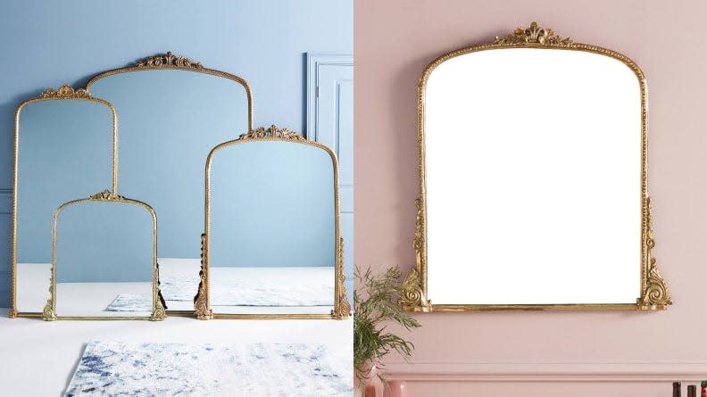 Prop this stunning mirror up against the wall and beam as the compliments roll in.
