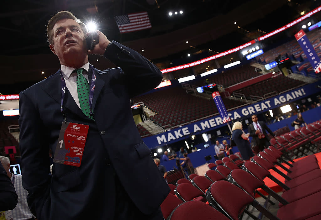 Paul Manafort worked extensively for the Trump Presidential campaign: Win McNamee/Getty Images