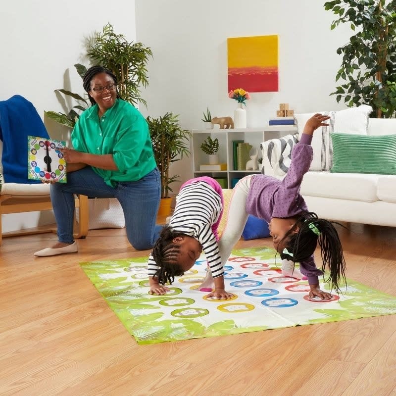 Kids playing Twister