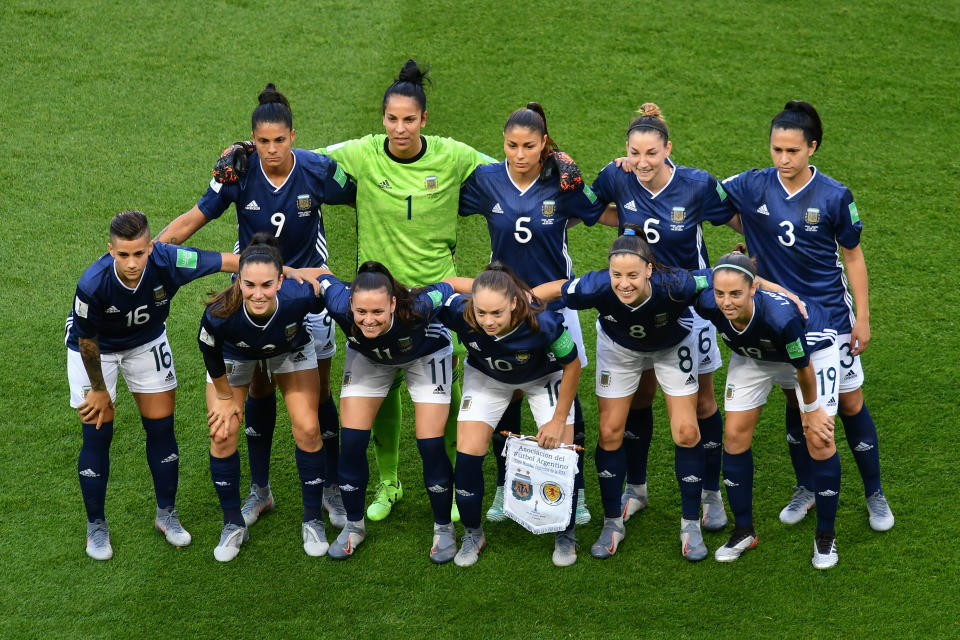 during the Group D game between Scotland  and Argentina at the FIFA Women's World Cup in France at Parc des Princes Stadium  on the 19 June 2019. (Photo by Julien Mattia/NurPhoto via Getty Images)
