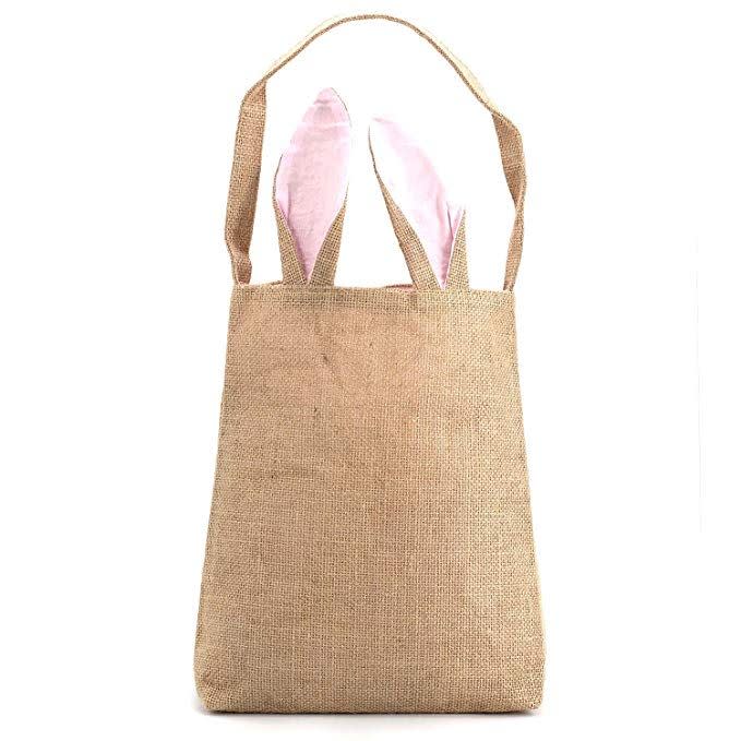 21) Easter Bunny Bag & Basket for Egg Hunts