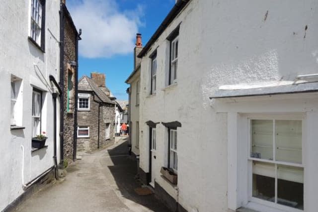 The exterior of the house in Port Isaac