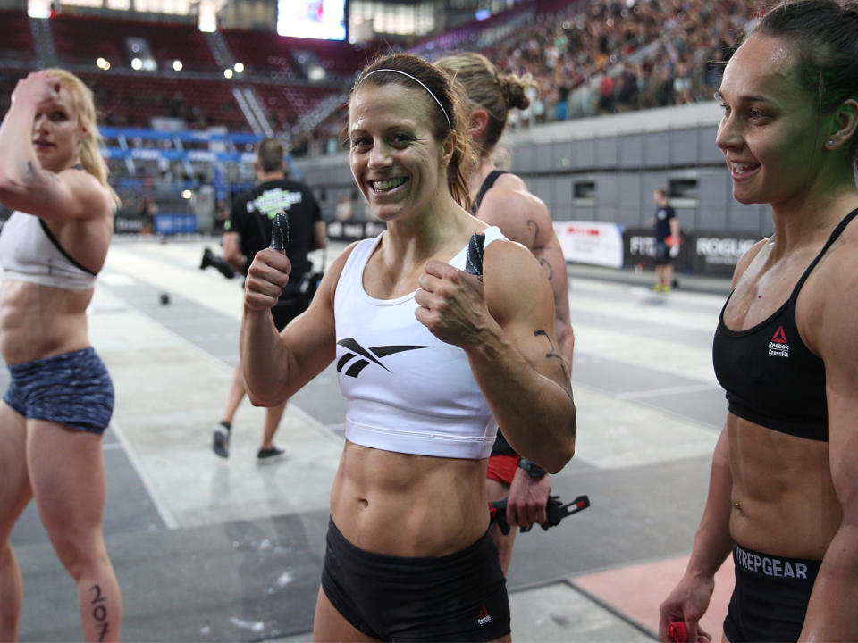 Platz 3 der Frauen: Früher Turnerin und Ausdauersportlerin, heute CrossFitterin: Kristin Holte betreibt den Extremsport seit 2012 und war seitdem bereits vier Mal bei den CrossFit Games angetreten. 2017 gibt sie sich für das Sport-Event optimistisch. (Bild-Copyright: Photo courtesy of CrossFit Inc.)