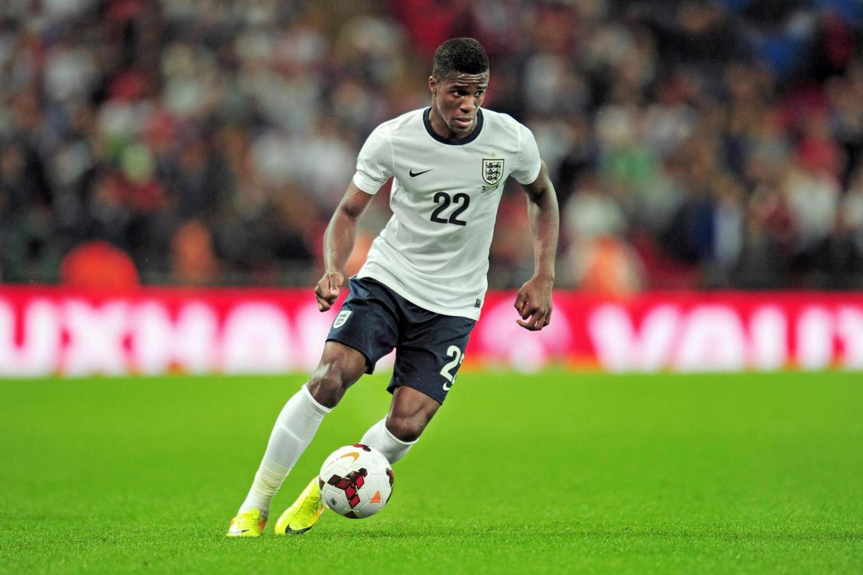 England bow: Wilfried Zaha represented England during friendlies in 2012: Getty Images