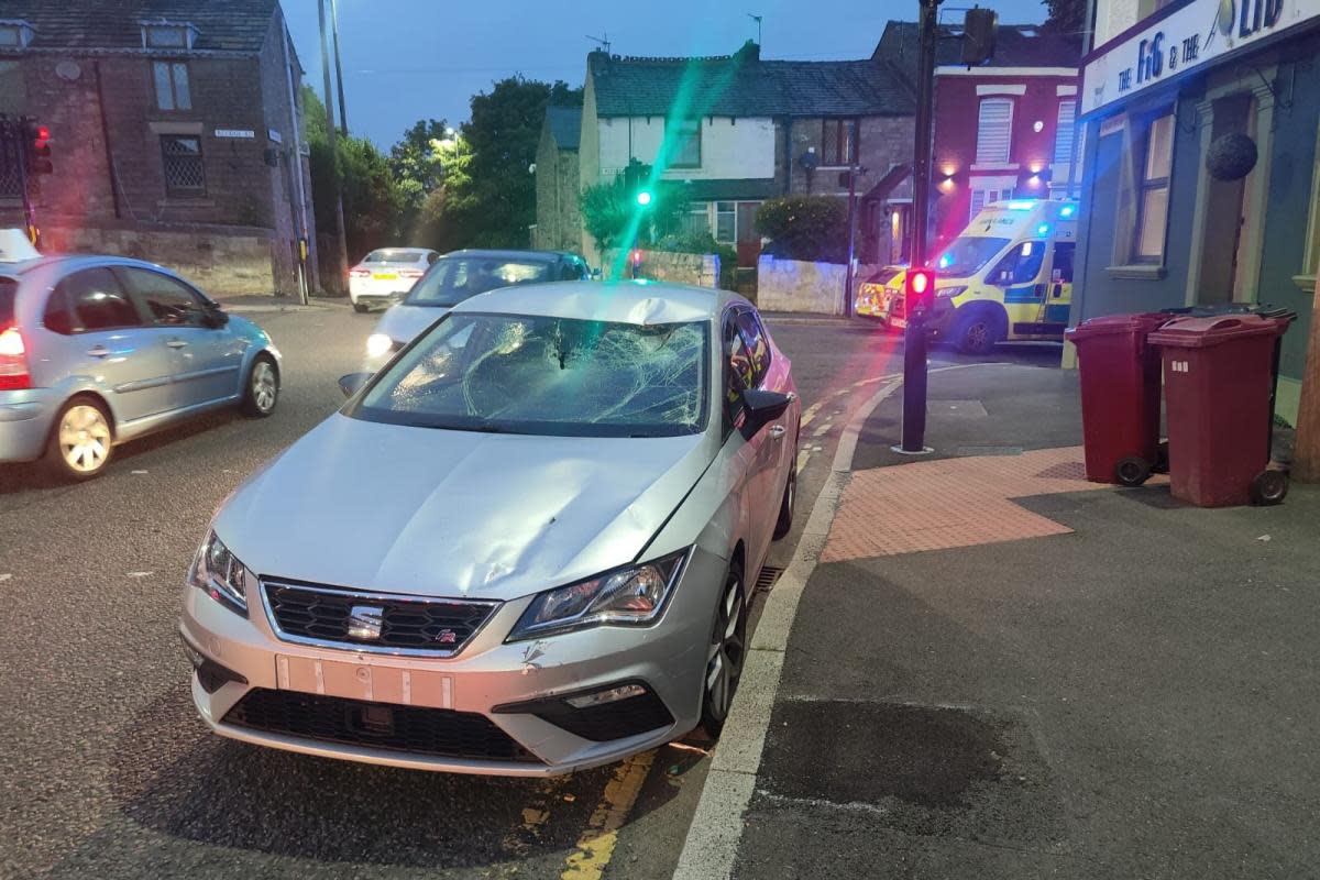 The damaged car following the crash <i>(Image: Submission)</i>