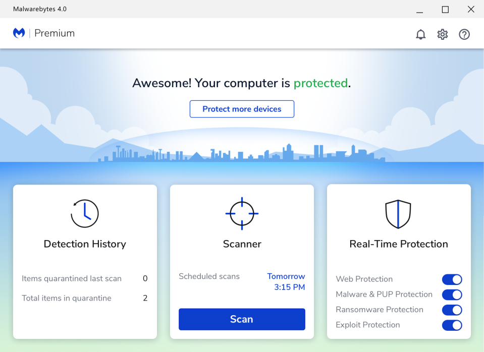 Malwarebytes Premium gives you peace of mind. (Photo: Malwarebytes)