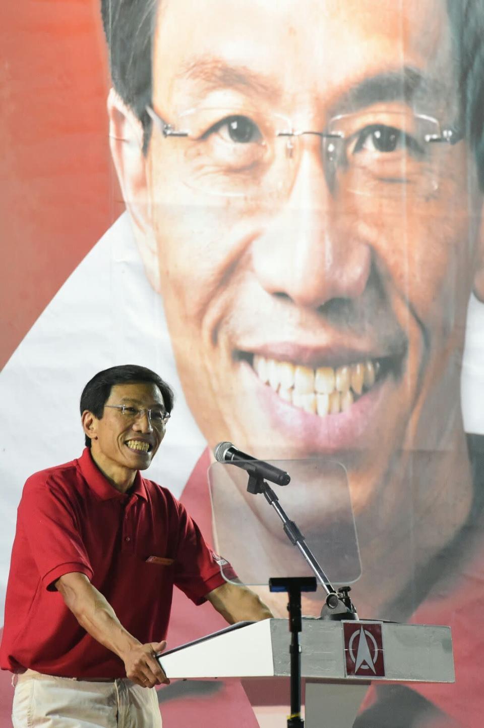 Chee Soon Juan speaking at the rally. (Photo: Joseph Nair)