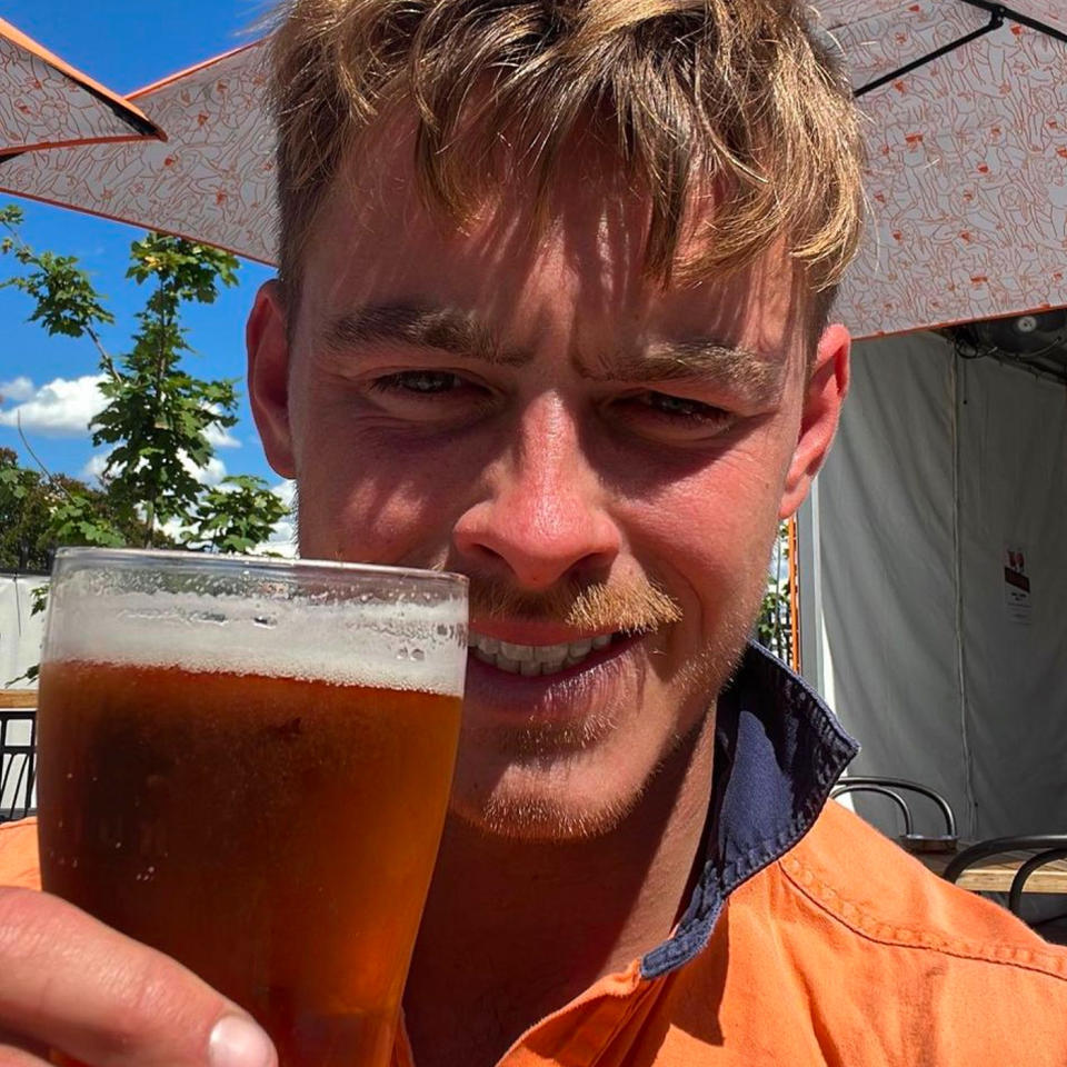 Harry is a devoted Reschs drinker and loves the community the beer has created. Source: Supplied