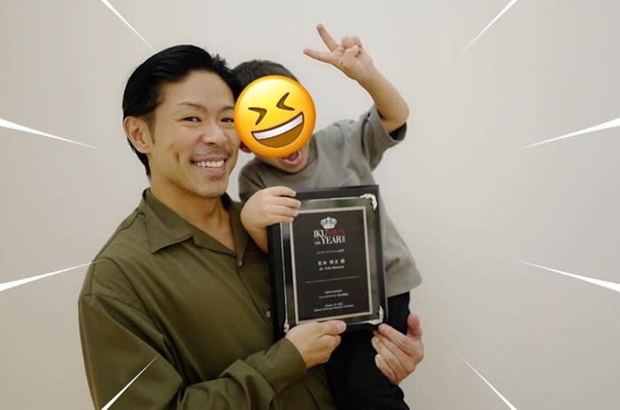 The dancer and actor is already a dad to a five-year-old son