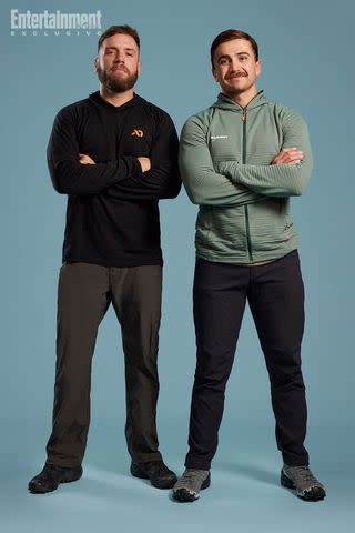 <p>Patrik Giardino/USA Network</p> Ethan (left) and Tyrie on 'Race to Survive: New Zealand'