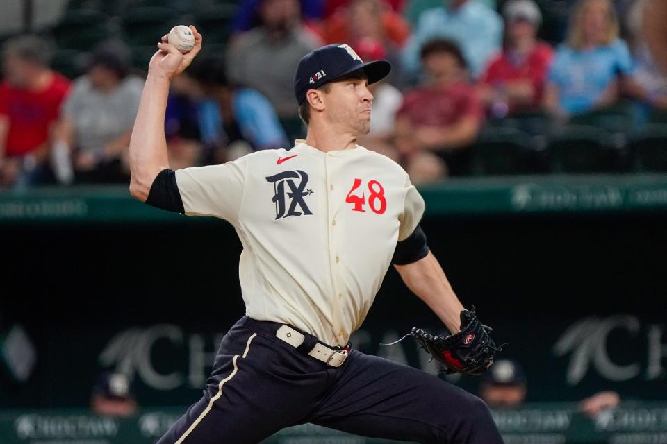 Jacob deGrom's last start took place on April 28 against the New York Yankees at Globe Life Field. His 2023 season includes six starts, a 2-0 record, 30 1/3 innings pitched, 45 strikeouts and a 2.67 ERA.