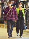 <p>Anwar Hadid and Dua Lipa take a walk around N.Y.C. after grabbing dinner with a friend on Tuesday. </p>