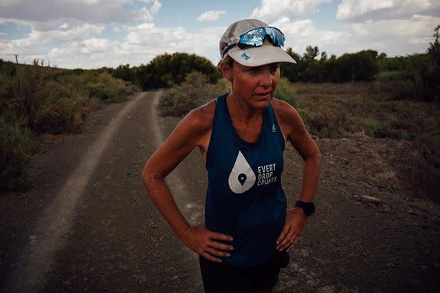 Getting up and running 42km every day was not easy – Mina Guli was constantly pushing her body to its limits. Source: Instagram/Mina Guli|Credit: <a class="link " href="https://www.instagram.com/kelvintrautman/" rel="nofollow noopener" target="_blank" data-ylk="slk:Kelvin Trautman;elm:context_link;itc:0;sec:content-canvas">Kelvin Trautman</a>