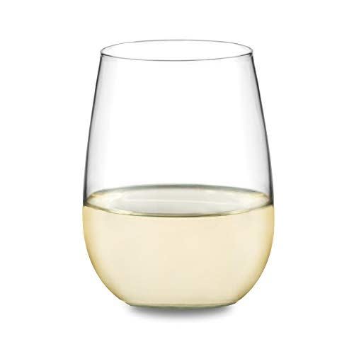5) Libbey Vina Stemless White Wine Glasses, Set of 4