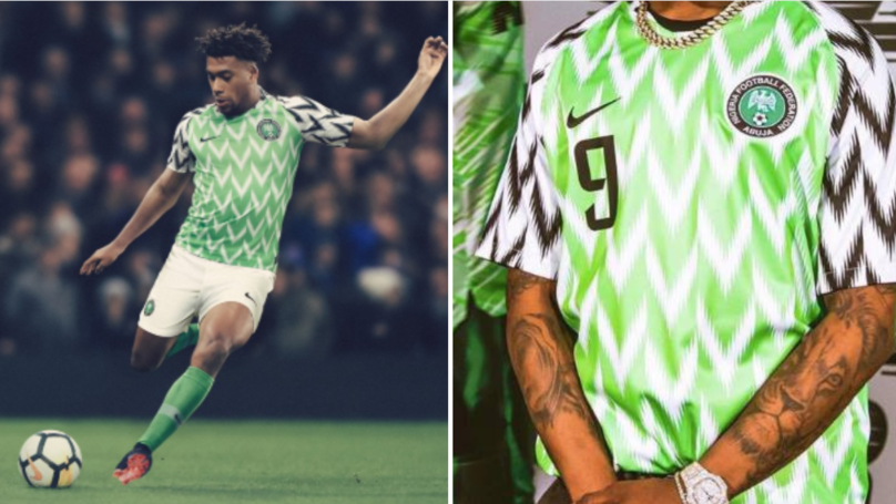 Esta es la camiseta oficial de Nigeria para Rusia 2018 que causa furor. <a href="https://www.instagram.com/ngsupereagles/?hl=en" rel="nofollow noopener" target="_blank" data-ylk="slk:Foto:Nigeria Super Eagles/Instagram;elm:context_link;itc:0;sec:content-canvas" class="link ">Foto:Nigeria Super Eagles/Instagram</a>