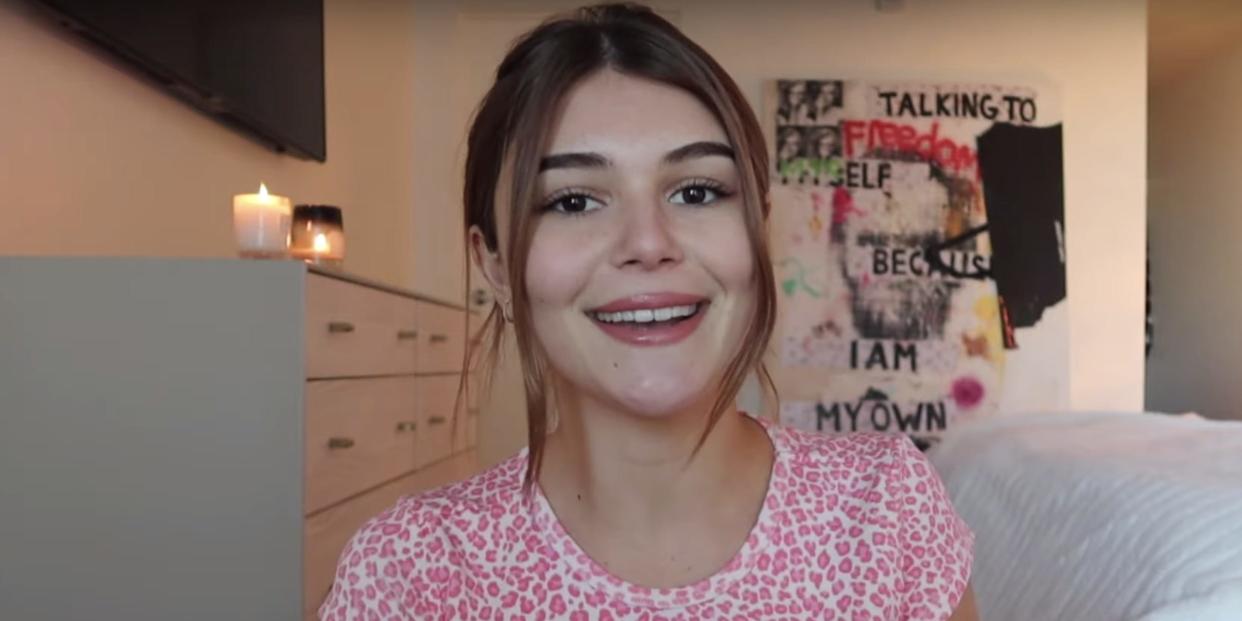 Olivia Jade in a YouTube video