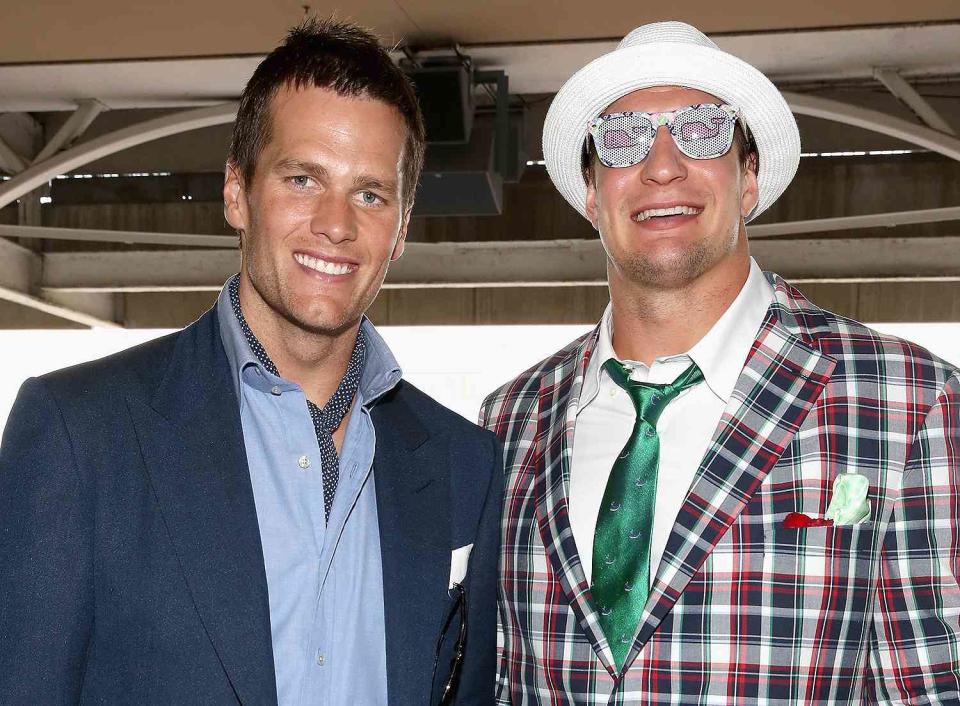 Robin Marchant/Getty Tom Brady, Rob Gronkowski