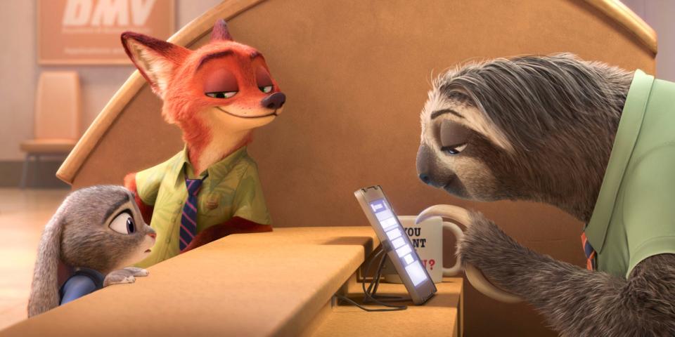 sloth zootopia