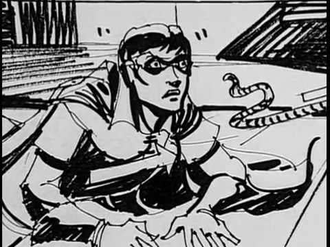 Dick Grayson's Robin as he appeared in storyboards for a deleted scene in 'Batman' (Photo: YouTube)